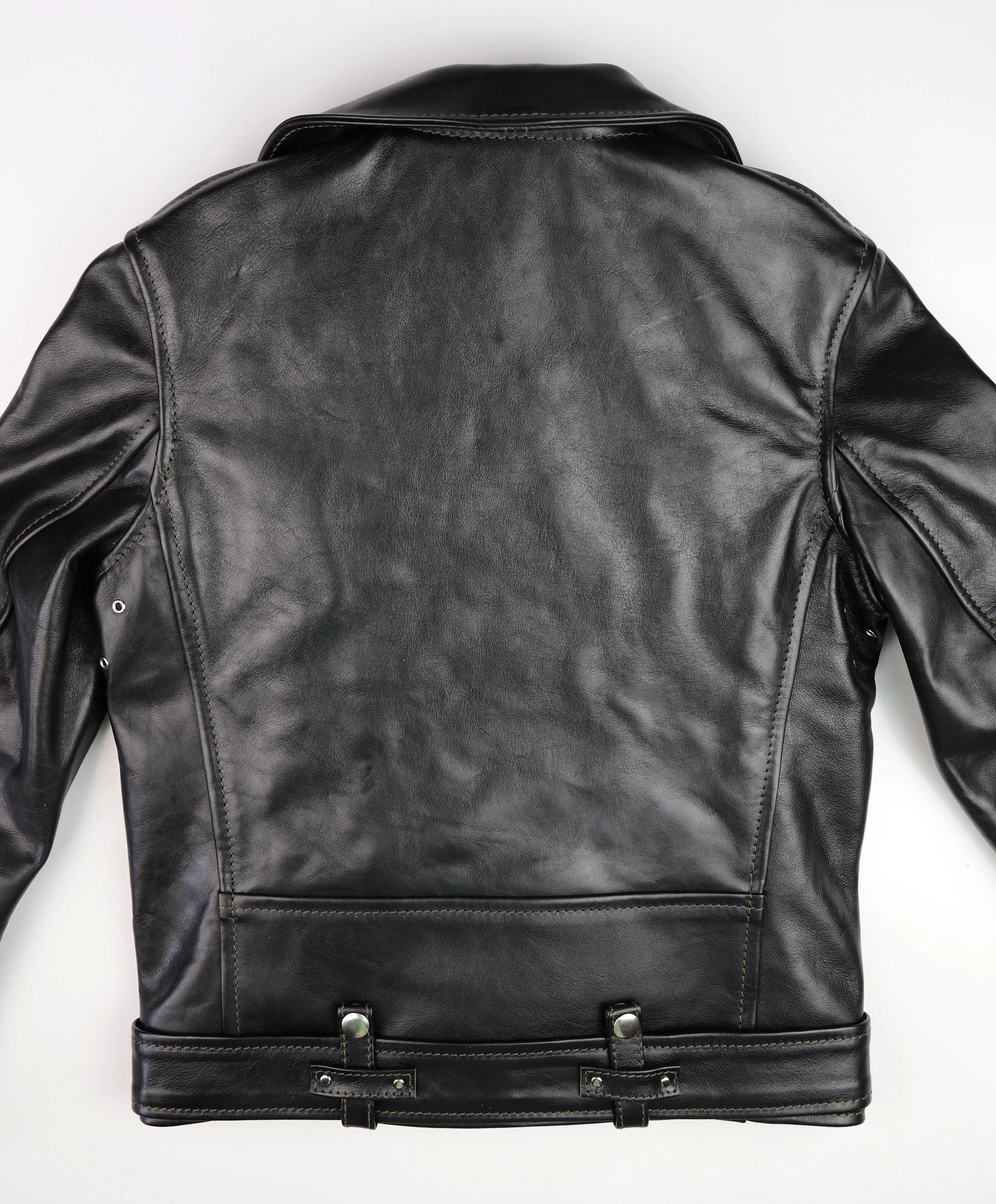 Aero Women's Motorcycle Jacket, size 6, Blackened Brown Vicenza Horsehide