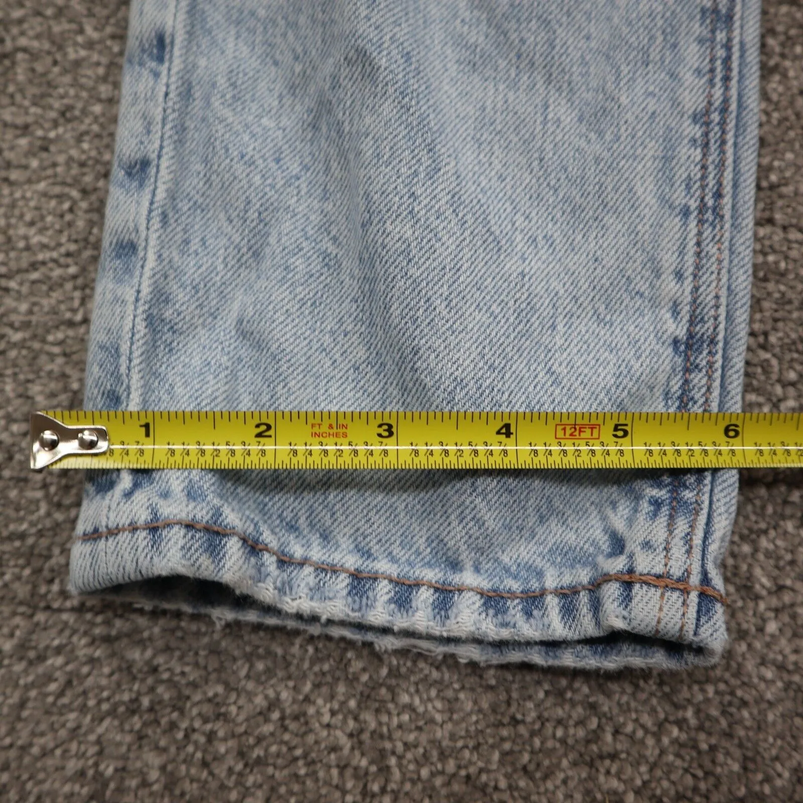 American Eagle Womens Stretch Distressed Denim Jeans High Rise Blue Size 00