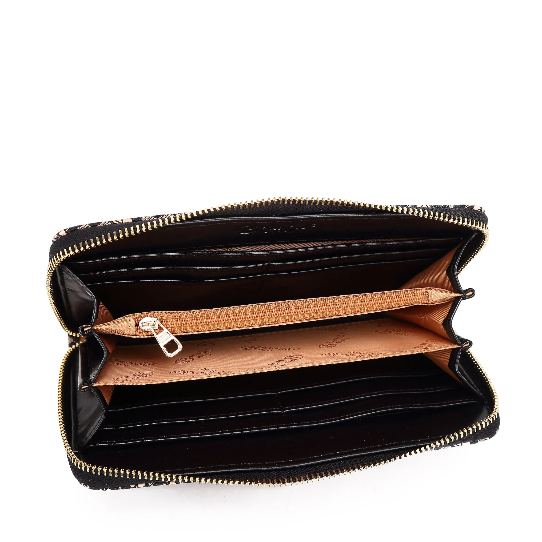 Brangio Italy Luxe Floral Zip-Around Wallet