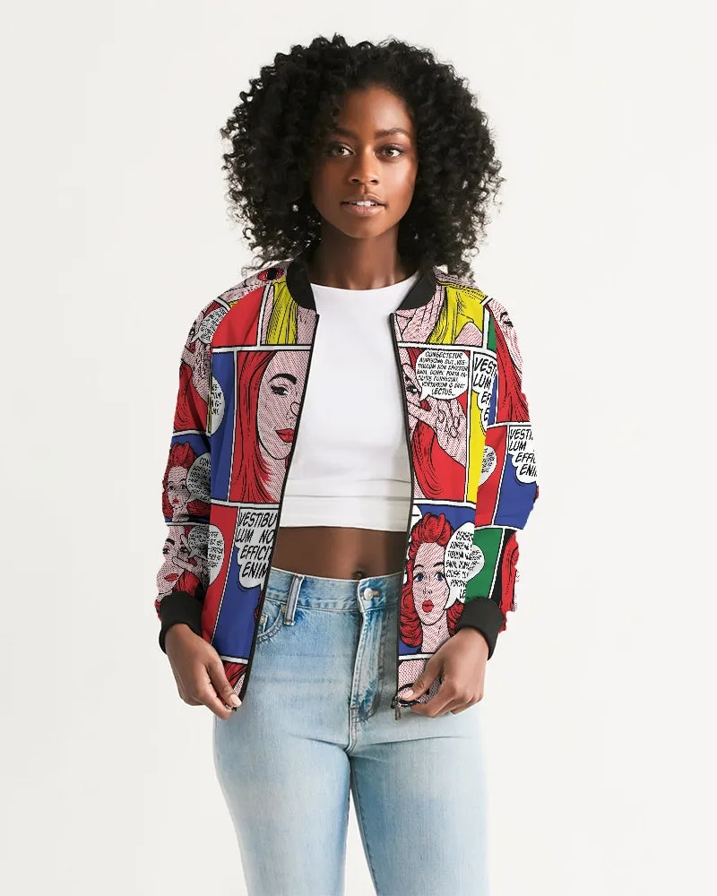 Comic Book Women's Bomber Jacket
