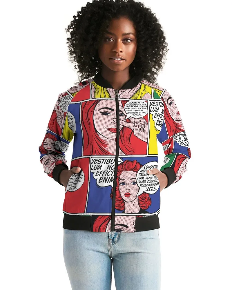 Comic Book Women's Bomber Jacket