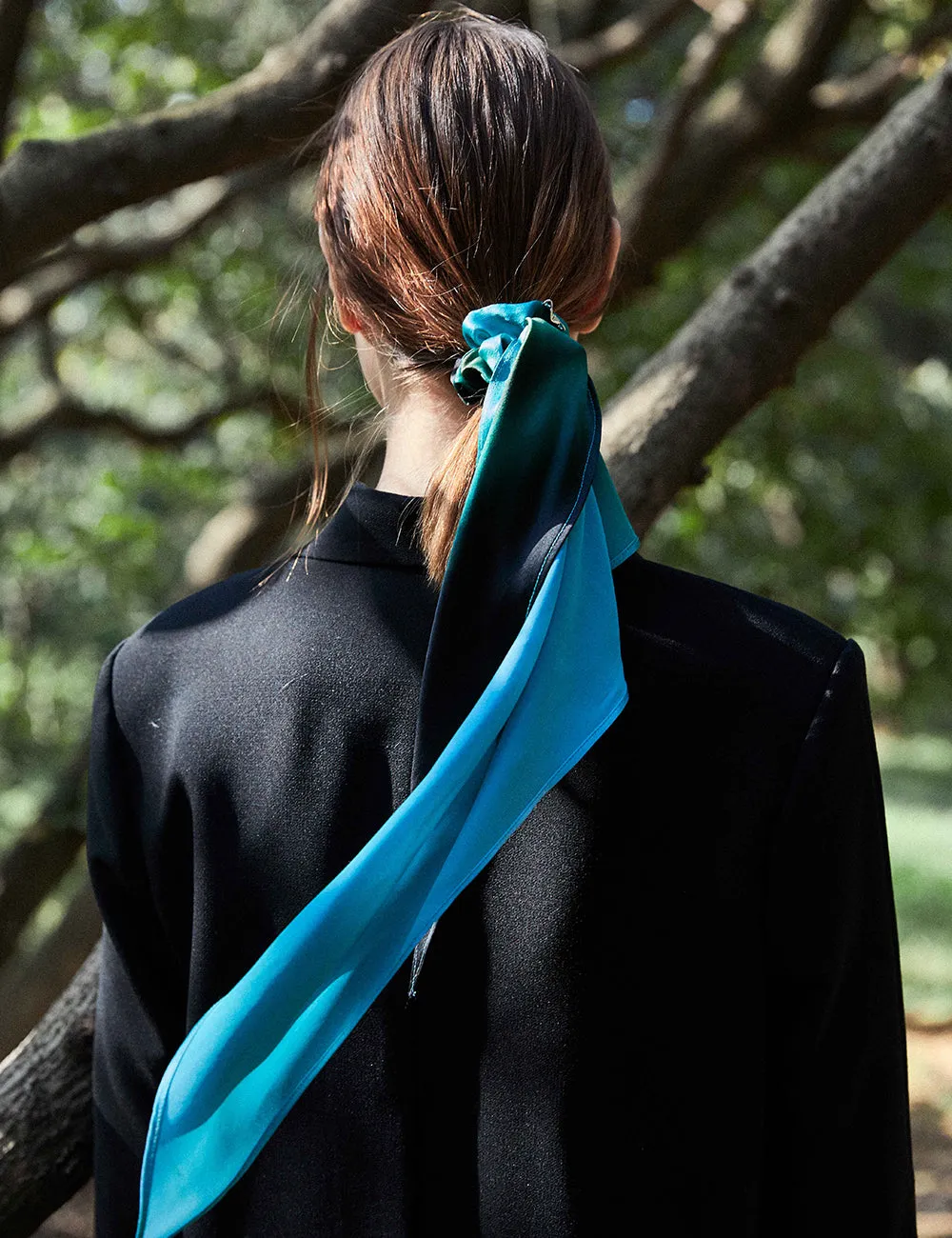DARK NIGHT SCARF SCRUNCHIES SET