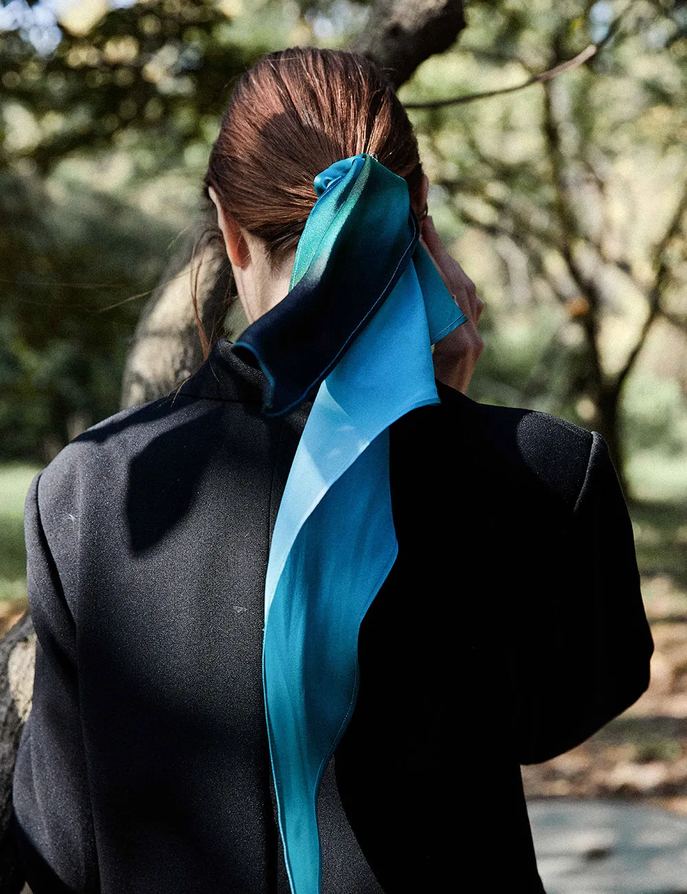 DARK NIGHT SCARF SCRUNCHIES SET