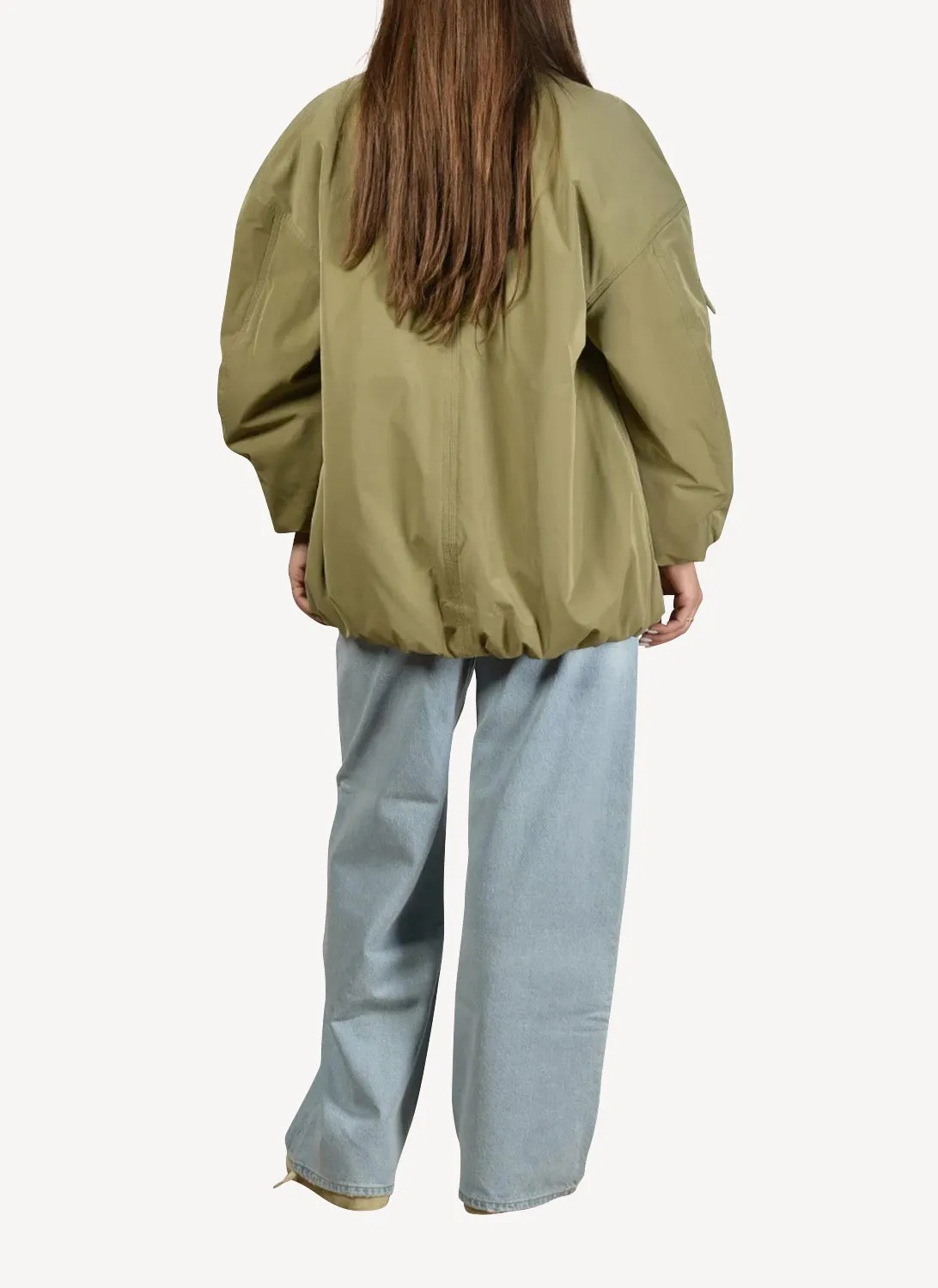 Ganni - Bomber - Dark Green - Femme