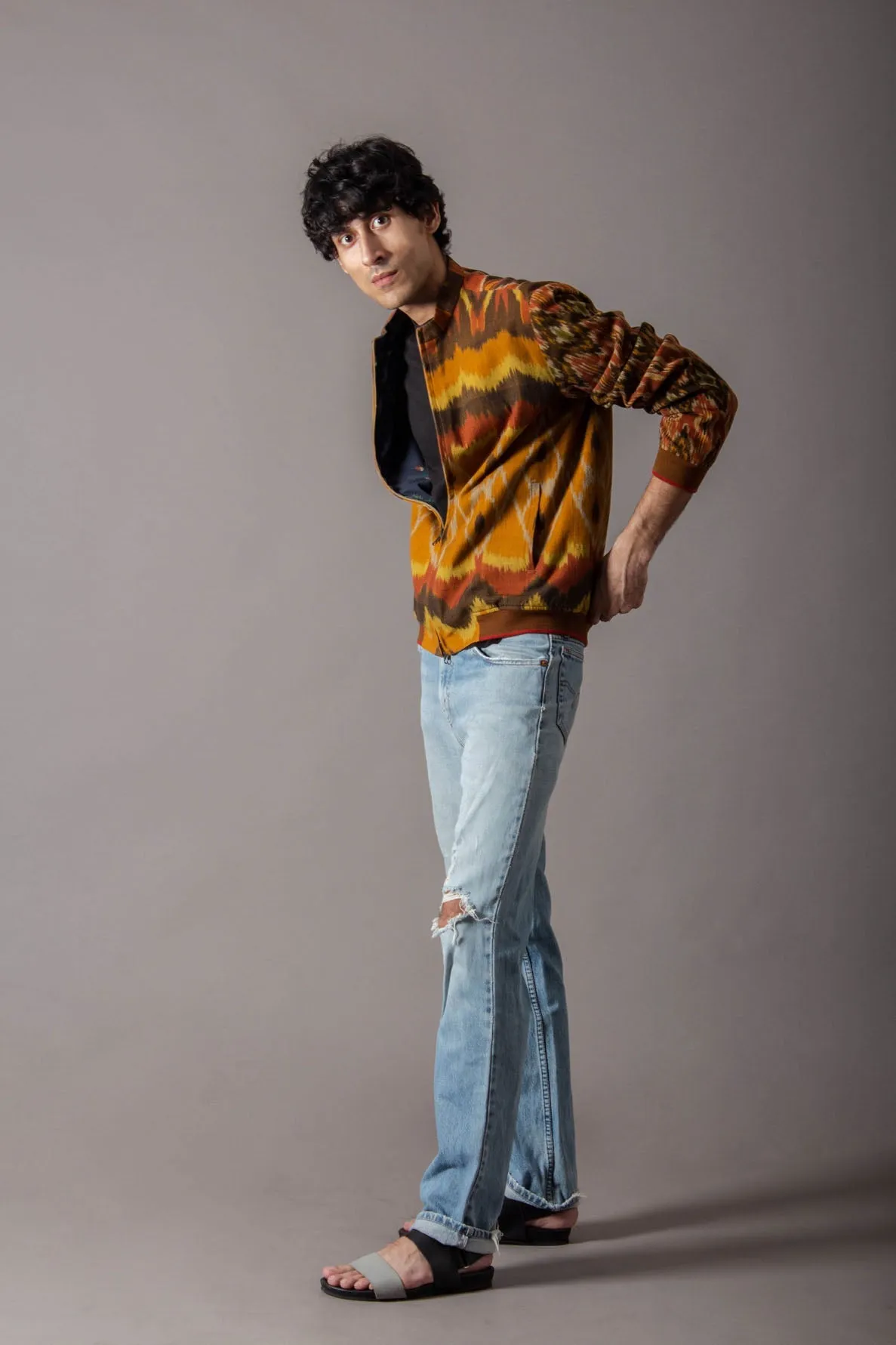 Jaanbaaz Bomber Cotton Ikat