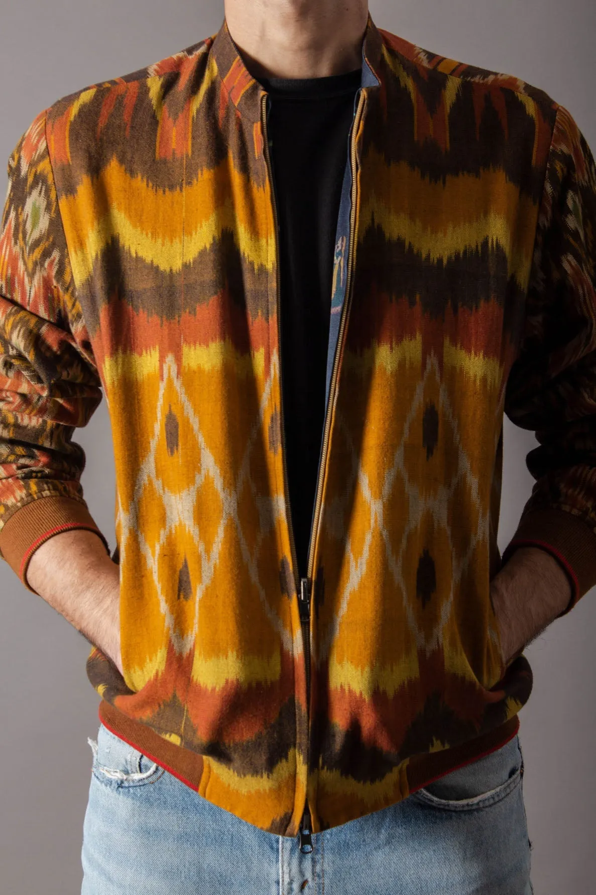 Jaanbaaz Bomber Cotton Ikat