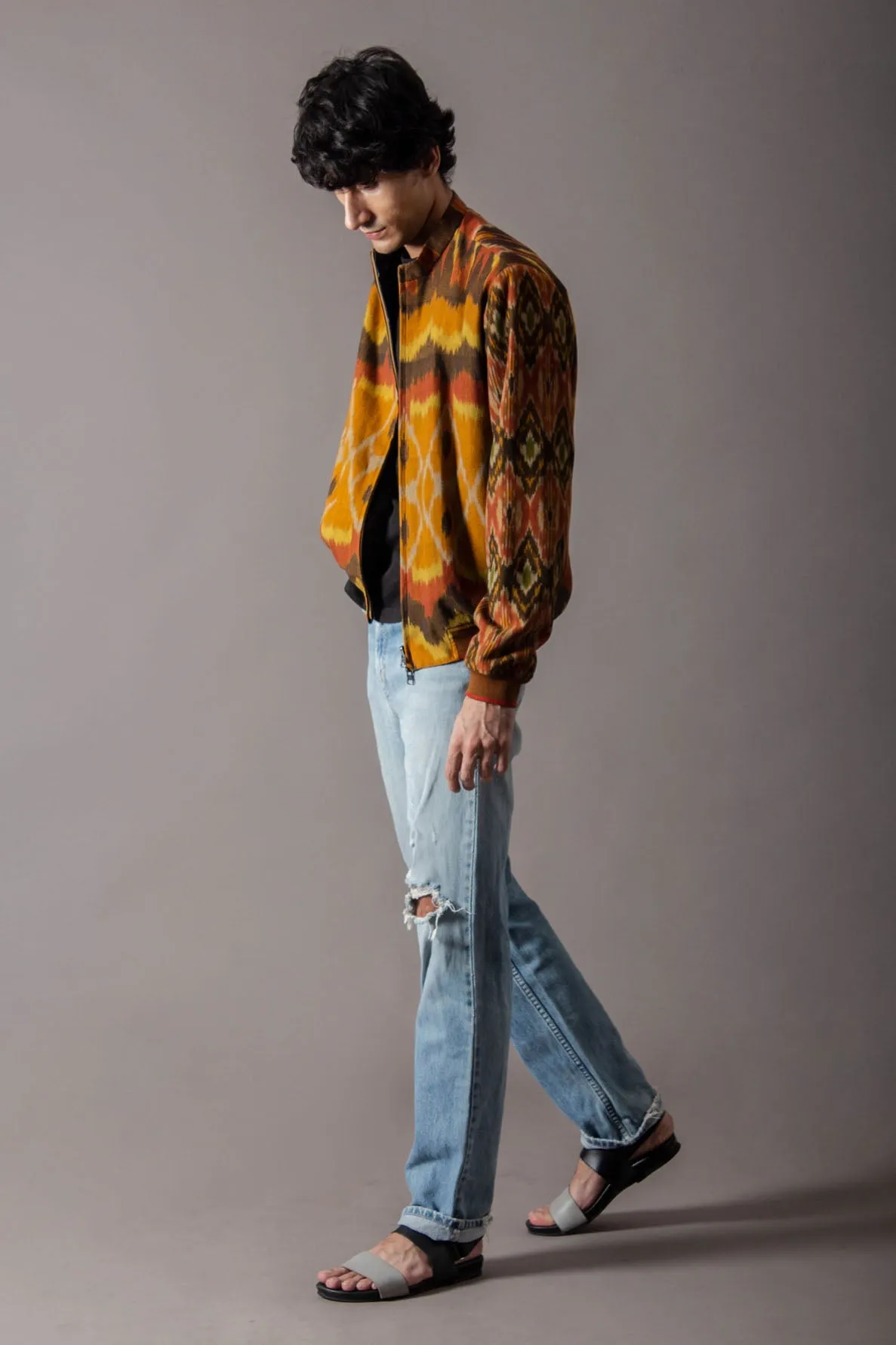Jaanbaaz Bomber Cotton Ikat