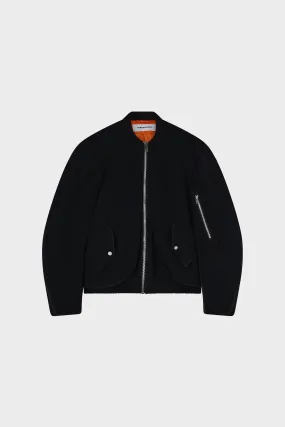 JORDANLUCA - BULLDOG KNIT PADDED BOMBER