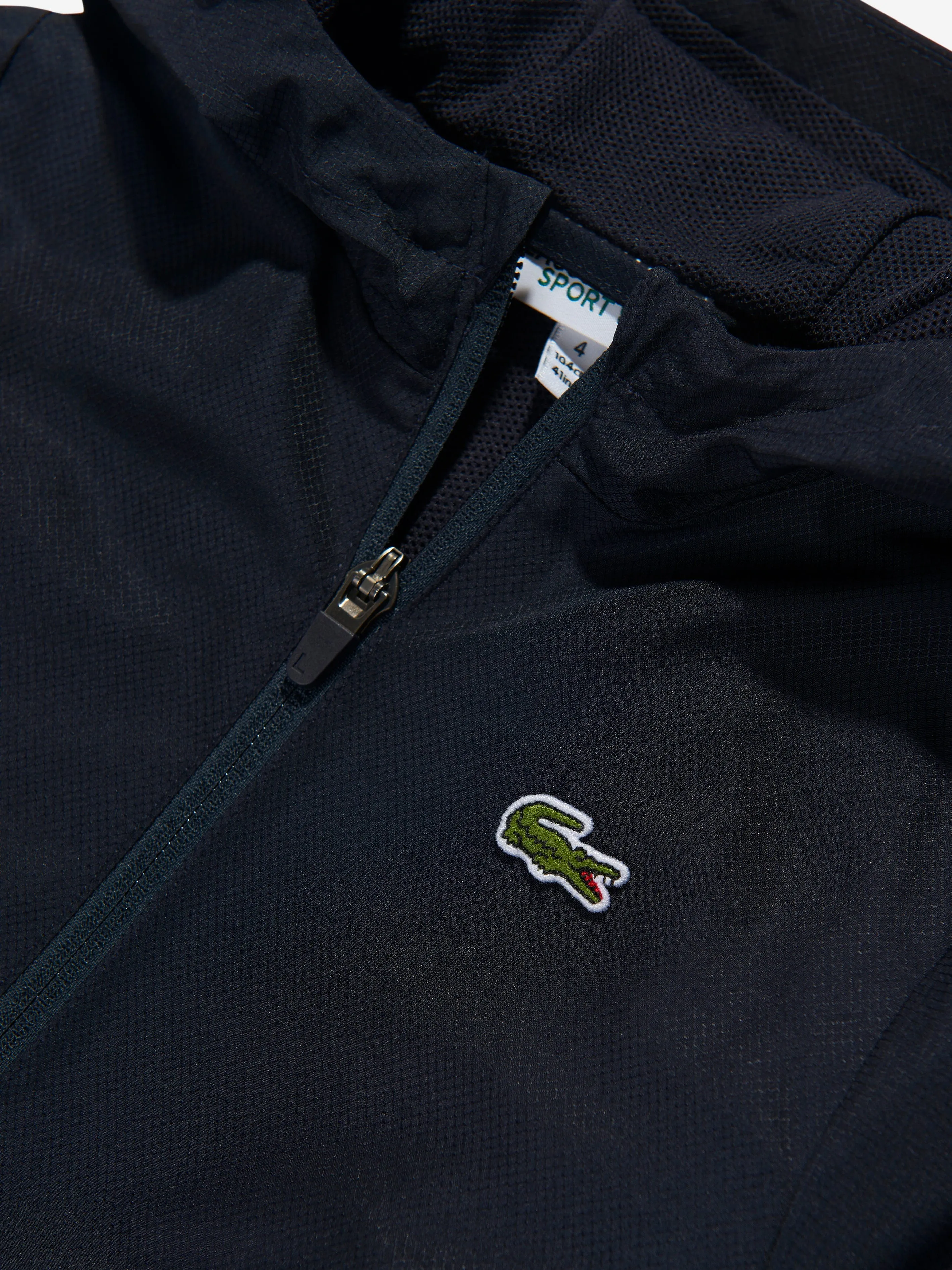 Lacoste Boys Zip Up Jacket in Black