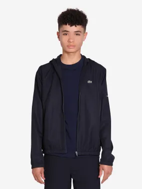 Lacoste Boys Zip Up Jacket in Black