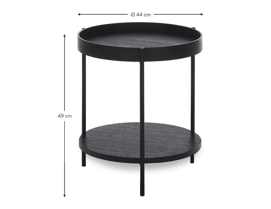 Layer Side Table - Black