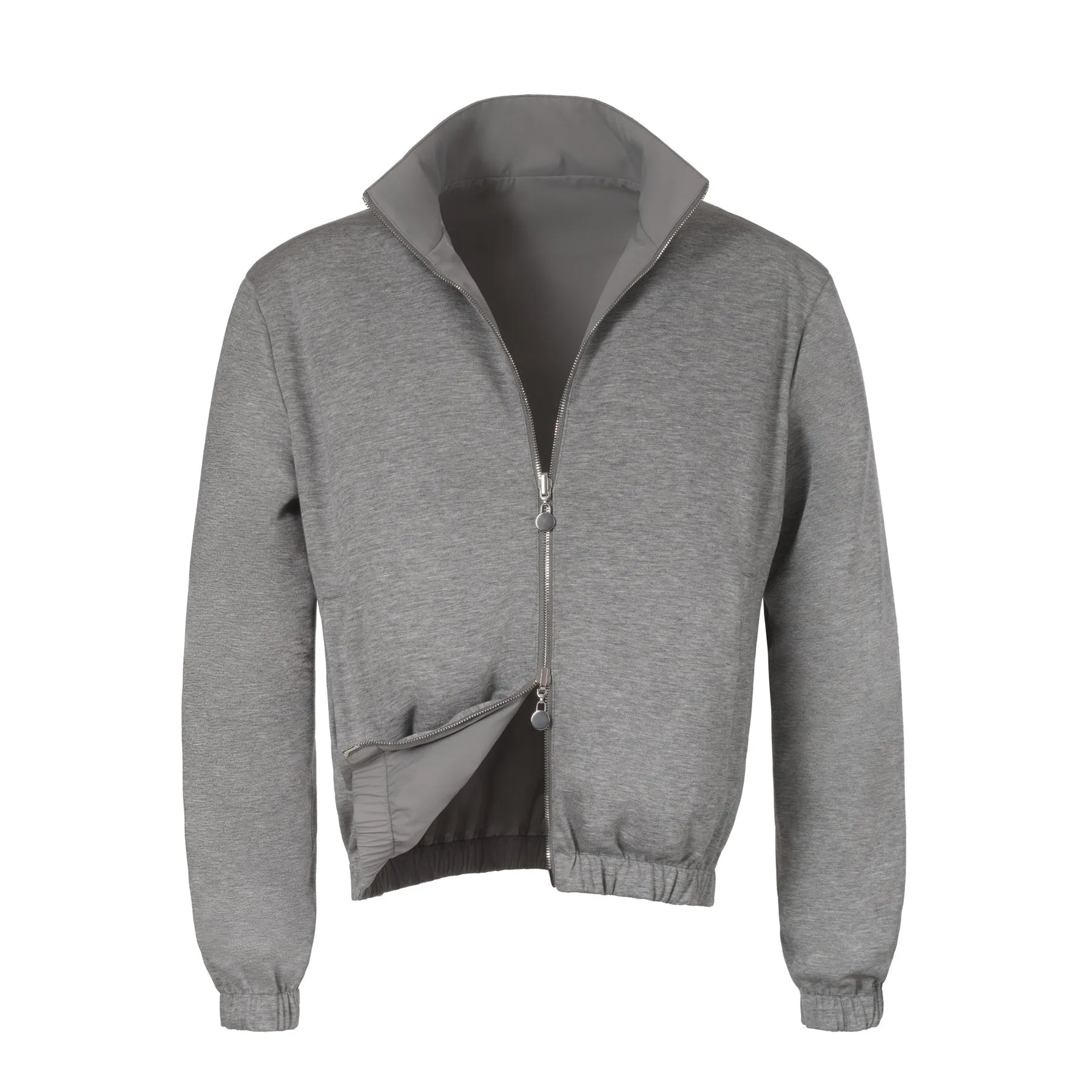 Reversible Bomber Jacket in Grey