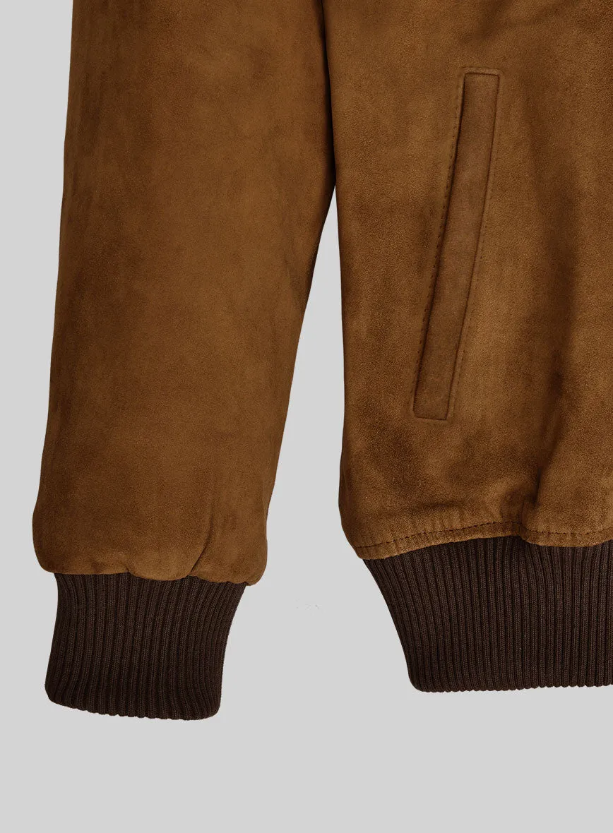 Suede Bomber Leather Jacket