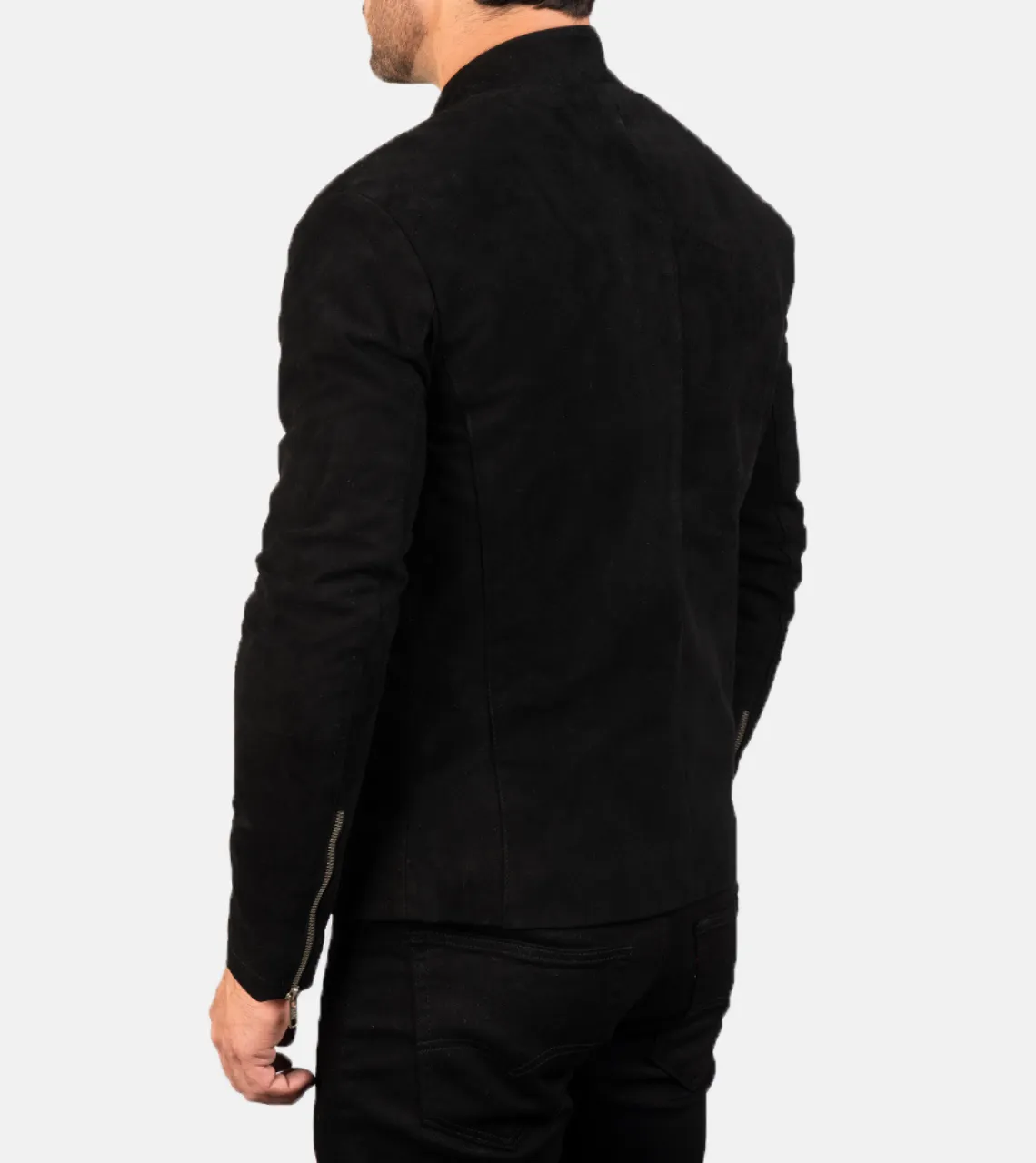 Walsh Men's Black Suede Leather Jacket