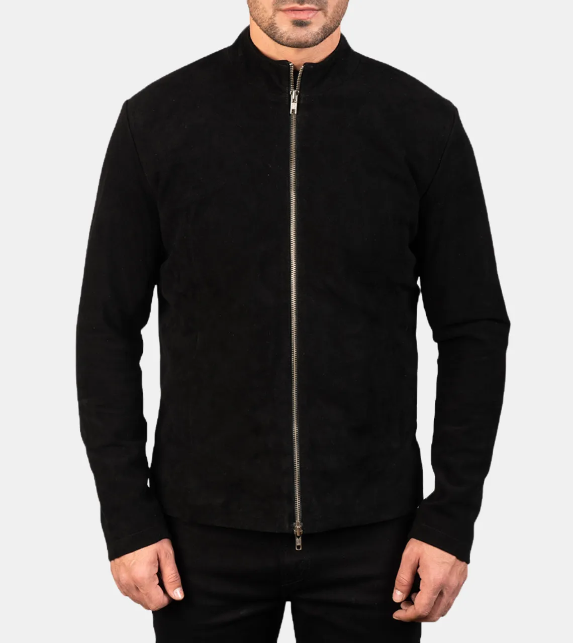 Walsh Men's Black Suede Leather Jacket
